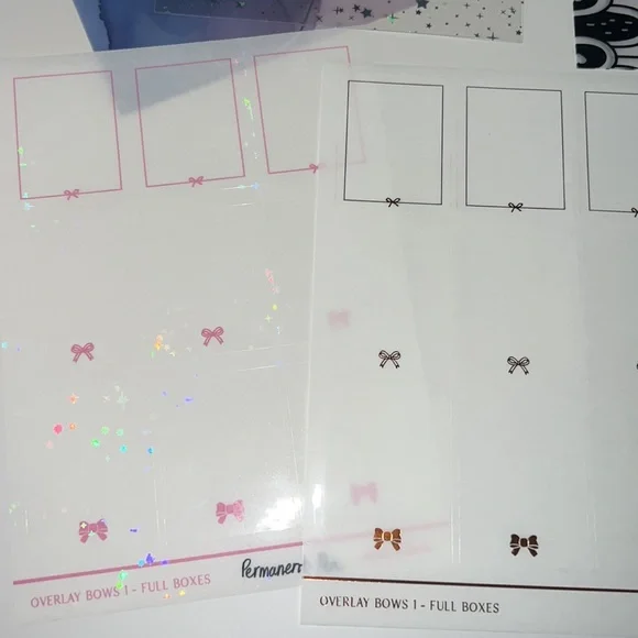 SIMPLY GILDED Acetate , vellum, overlay box stickers and heart icon stickers - Picture 6 of 6